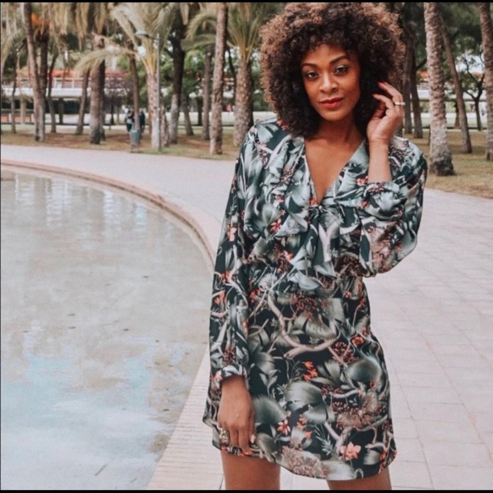 ‼️SALE‼️ Johanna Ortiz x H&M green floral dress